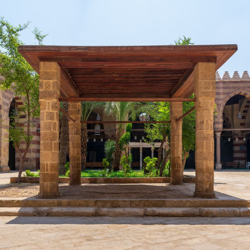 Courtyard Pergola Installation