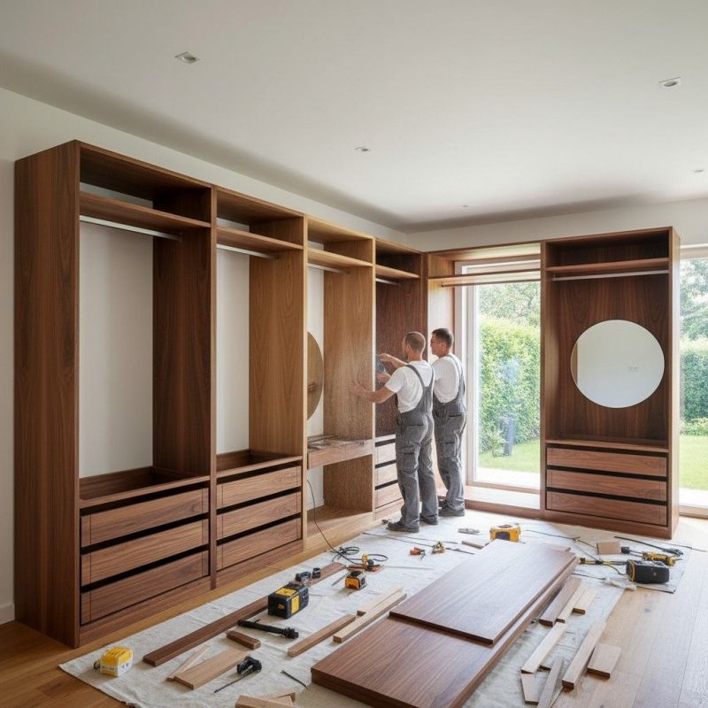 Built In Desk Installation in Frederick, MD