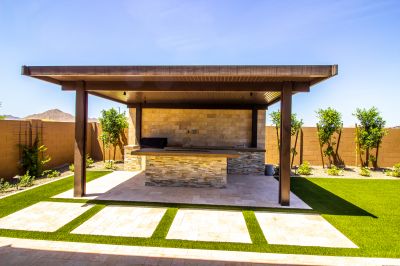 Courtyard Pergola Installation