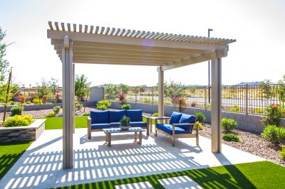 Courtyard Pergola Installation