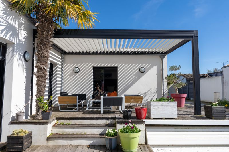 Modern Metal Pergola