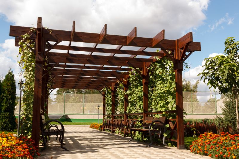 Pergola with Climbing Plants