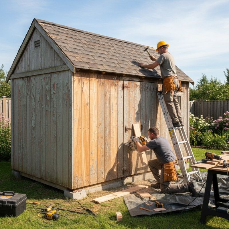 Shed Damage Repair in Conroe, TX