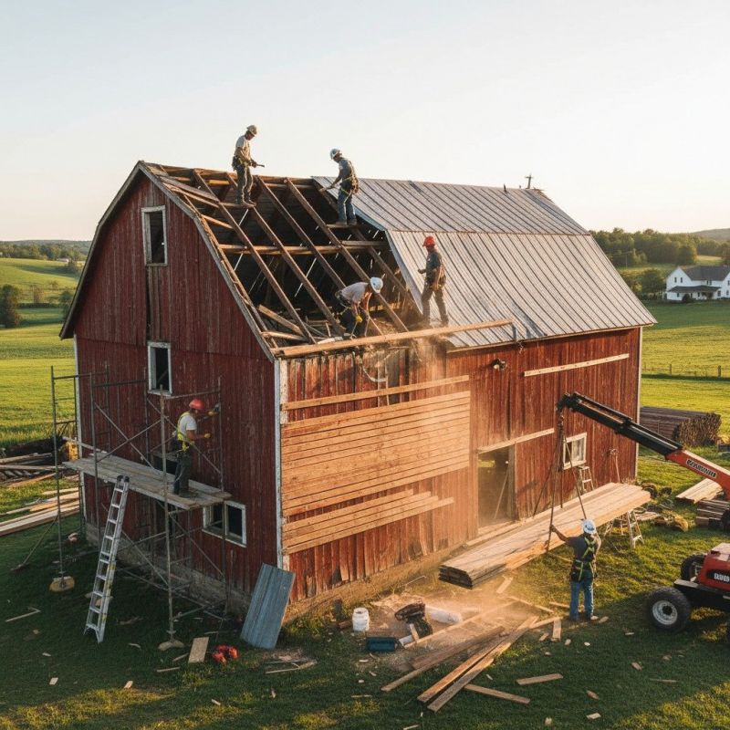 Barn Wall Repair in Wilmington, NC