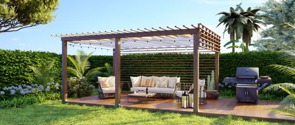 Backyard Pergola Building